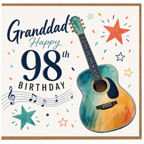 Granddad 98th Birthday Card