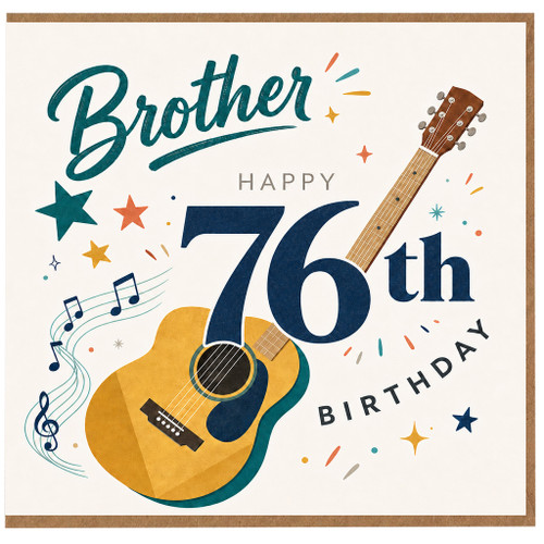 Brother 76th Birthday Card