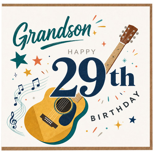 Grandson 29th Birthday Card