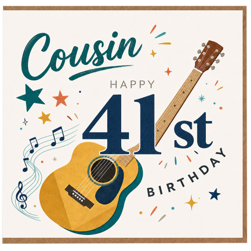 Cousin 41st Birthday Card