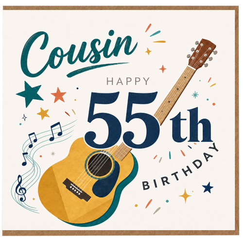 Cousin 55th Birthday Card