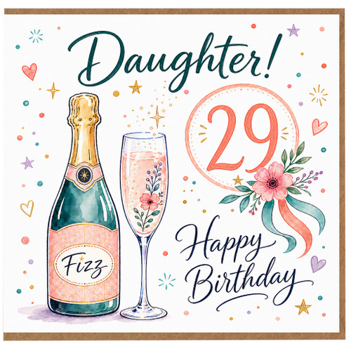 Daughter 29th Birthday Card