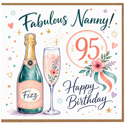 Nanny 95th Birthday Card