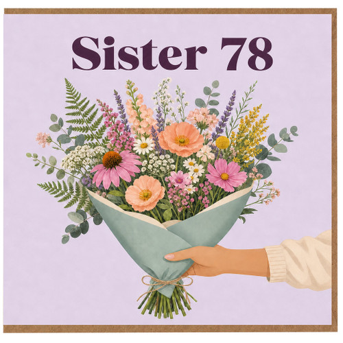 Sister 78th Birthday Card