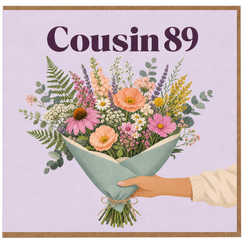 Cousin 89th Birthday Card