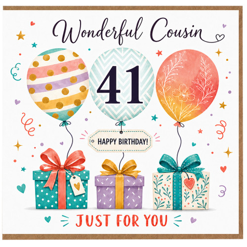 41st Birthday Cousin Card