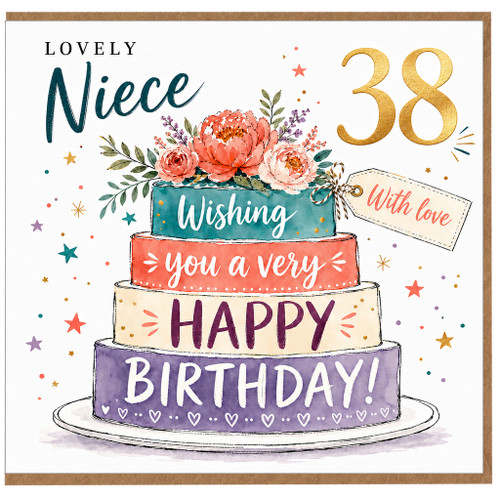 Niece 38th Birthday Card
