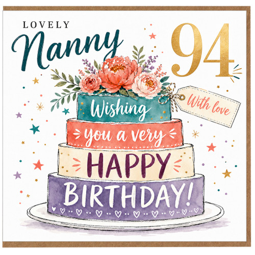 Nanny 94th Birthday Card