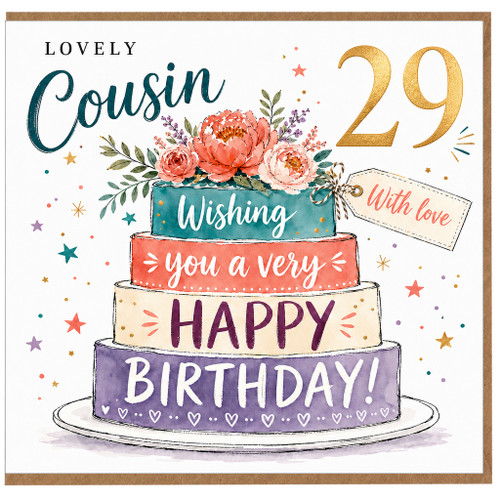 Cousin 29th Birthday Card