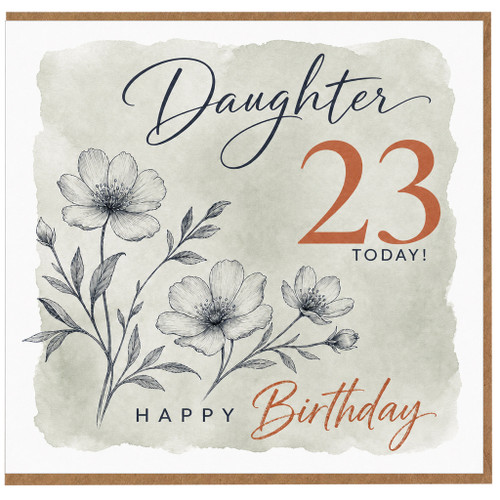 Daughter 23rd Birthday Card