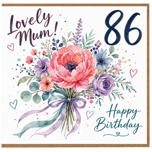 Lovely Mum 86th Birthday Card