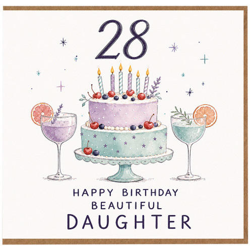 28th Birthday Card for Daughter
