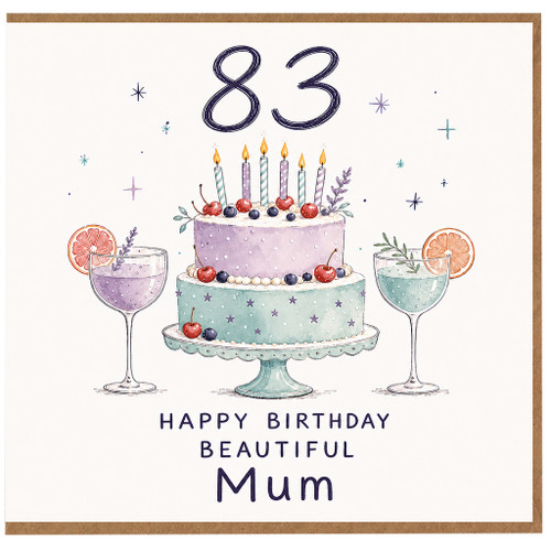 83rd Birthday Card for Mum