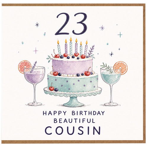 Cousin 23rd Birthday Card