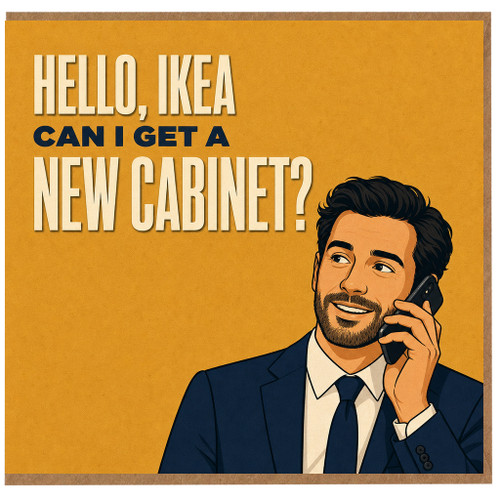 Birthday Card, Funny IKEA New Cabinet Card
