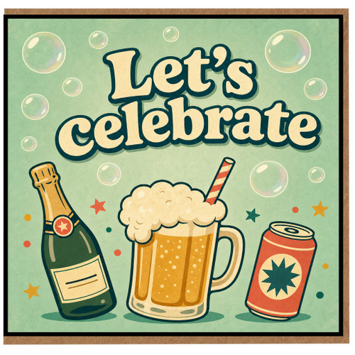 Birthday Card, Let's Celebrate Card