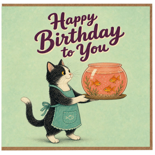 Birthday Card, Happy Birthday to You Cat Card
