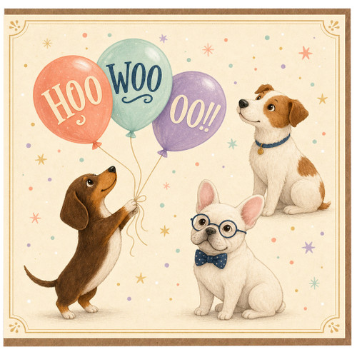 Birthday Card, Hoo Woo Ooh Celebration Card