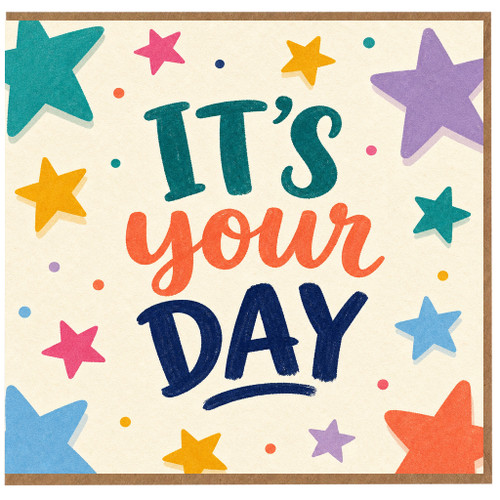 Birthday Card, Colourful Celebration Card