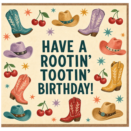 Birthday Card, Rootin' Tootin' Birthday Card