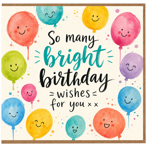Birthday Card, So Many Bright Birthday Wishes for You