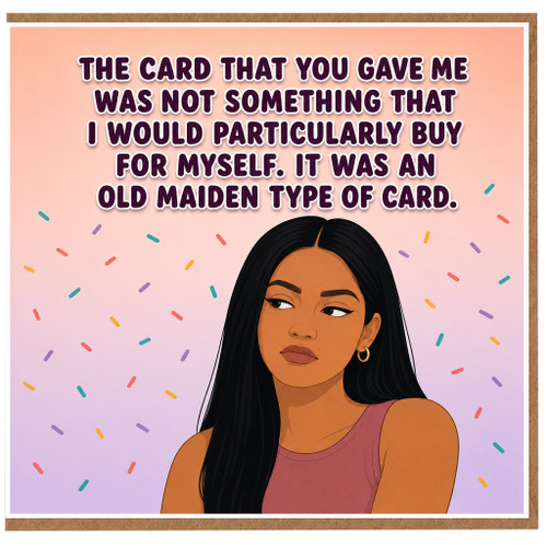 Birthday Card, Sarcastic Unimpressed Woman Card