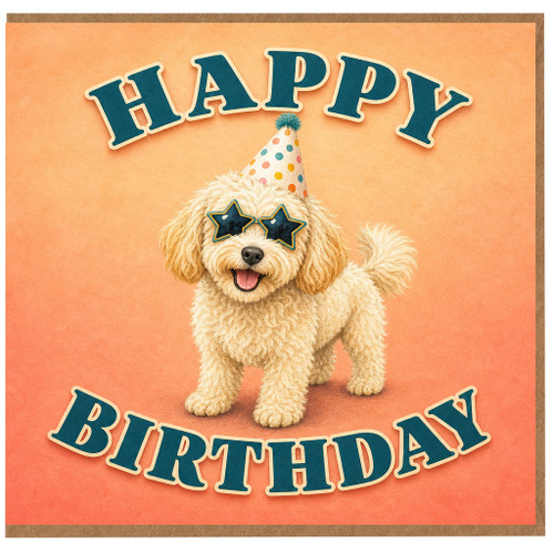 Birthday Card, Happy Birthday Cute Puppy Party Card