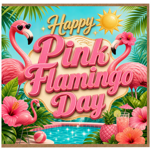 Birthday Card, Tropical Summer Birthday Card