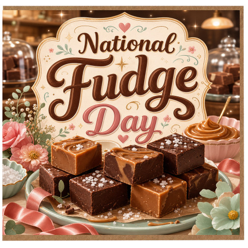 Birthday Card, National Fudge Day Card