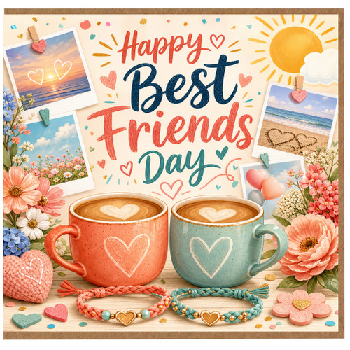 Birthday Card, Happy Best Friends Day Greeting Card