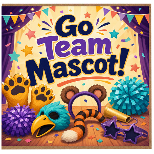 Birthday Card, Team Mascot Good Luck Card