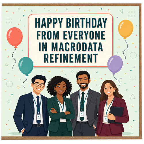 Birthday Card, from Everyone in Macrodata Refinement