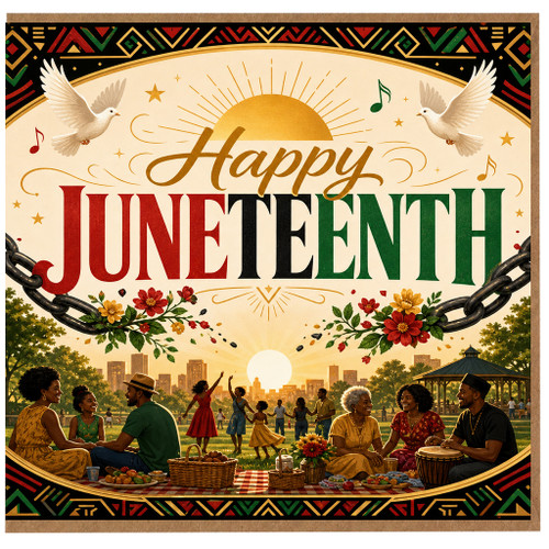 Birthday Card, Happy Juneteenth Card