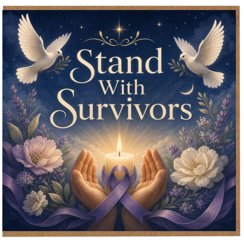 Birthday Card, Stand With Survivors Card