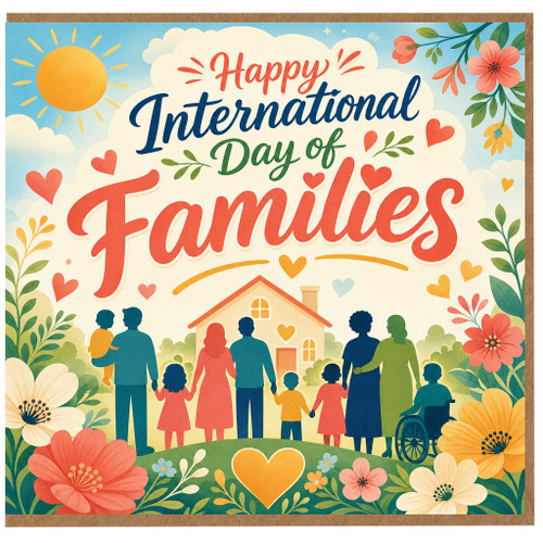 Birthday Card, Happy Families Greeting Card