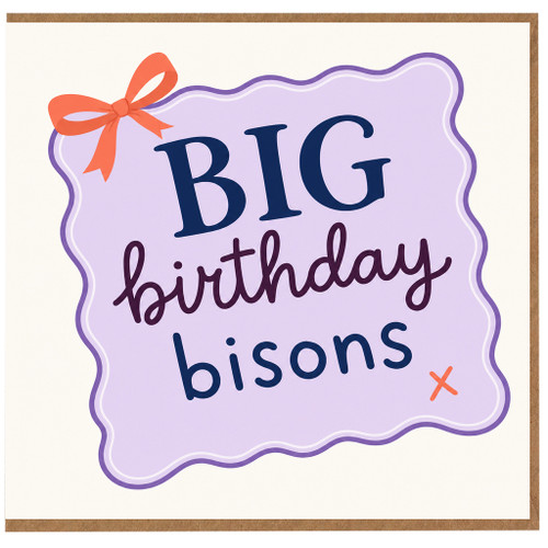 Birthday Card, Big Birthday Bisons Funny Birthday Card