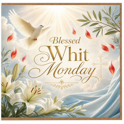 Birthday Card, Blessed Religious Greeting Card