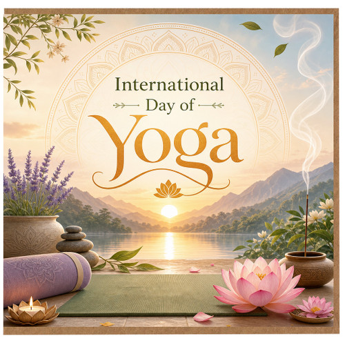 Birthday Card, International Day of Yoga Card