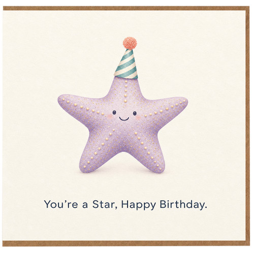 Birthday Card, You're a Star Happy Birthday Card