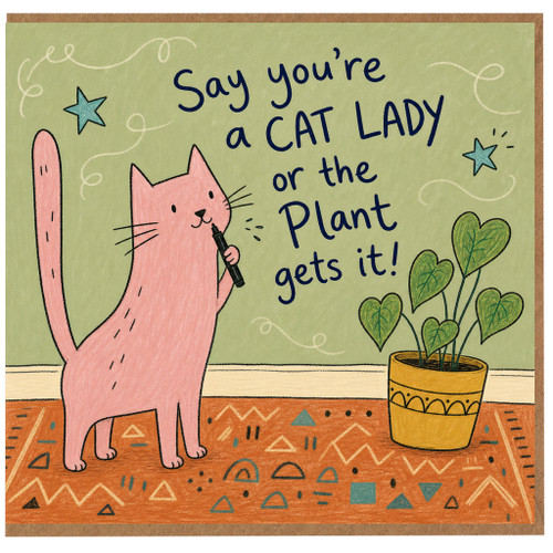 Birthday Card, Cat Lover Greeting Card