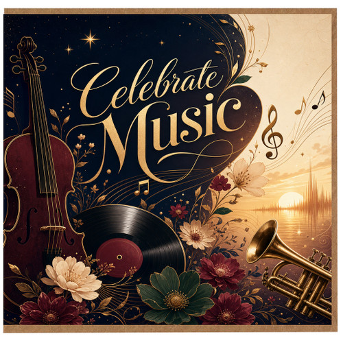 Birthday Card, Celebrate Music Card