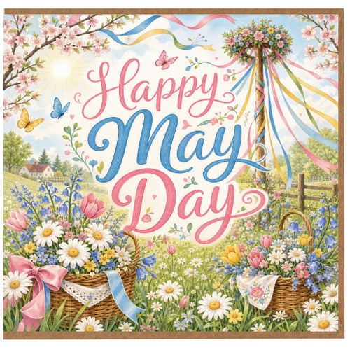 Birthday Card, Spring Flower Greeting Card