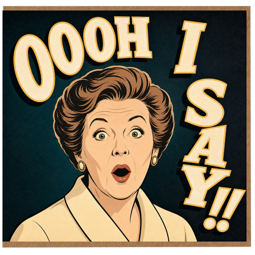 Birthday Card, OOOH I Saw You!! Retro Surprise Greeting Card