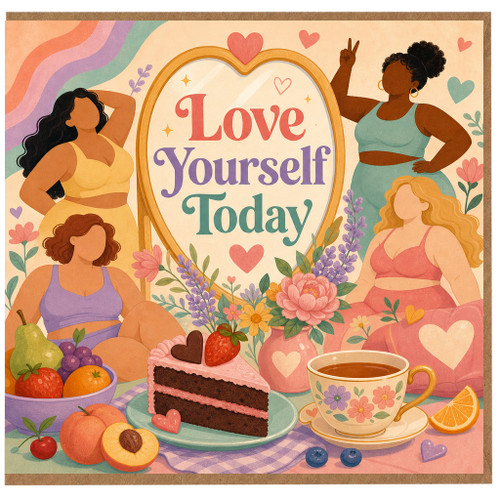 Birthday Card, Love Yourself Today Encouragement Card