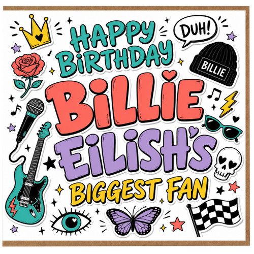 Birthday Card, Biggest Fan Happy Birthday Card