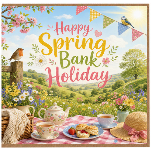 Birthday Card, Spring Bank Holiday Card