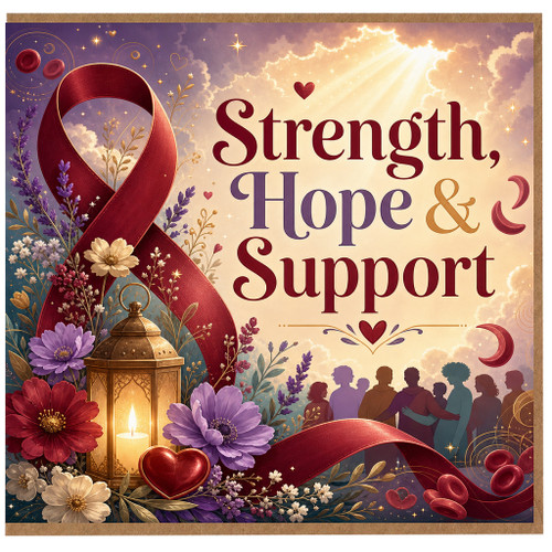Birthday Card, Strength Hope & Support Thinking of You Card
