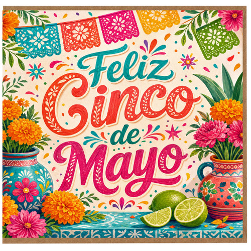 Birthday Card, Feliz Cinco de Mayo Greeting Card