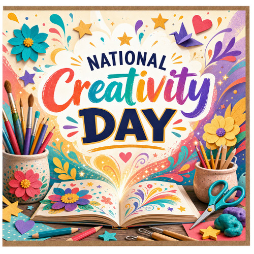 Birthday Card, National Creativity Day Card