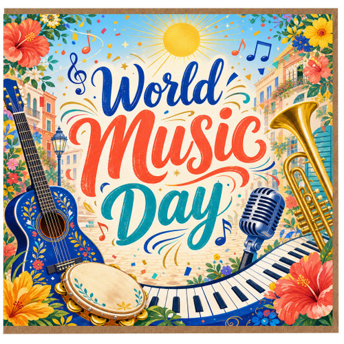 Birthday Card, Music Lover Greeting Card